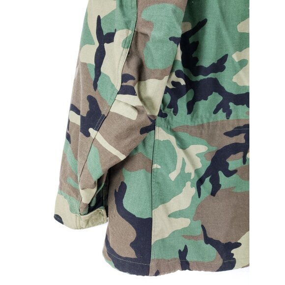 Cold Weather Field Coat Men's Size Medium Long Woodland Camouflage - Picture 3 of 9